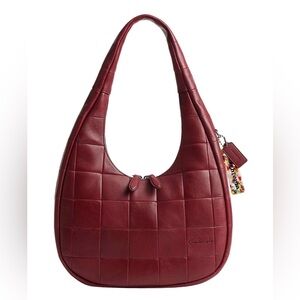 Coachtopia Alter/Ego Crescent Shoulder Bag in Ruby Upcrafted Leather